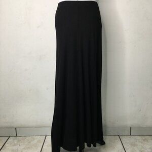 Seamline Cynthia Steffe Black Maxi Skirt Size Large Elastic Waistband